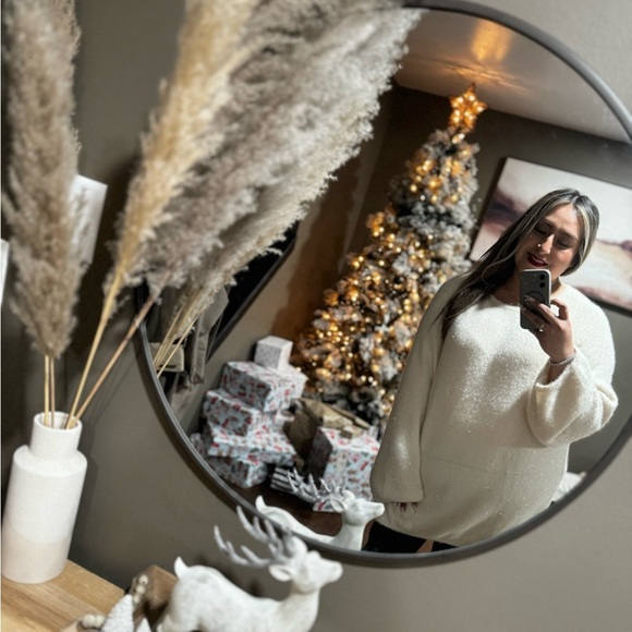 H&M Pearl/white Sparkly Top - XXL - Picture 2 of 10